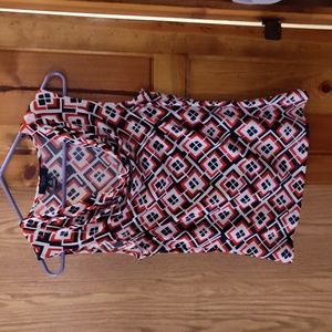 Brand is Chaps, size medium and it's patterned